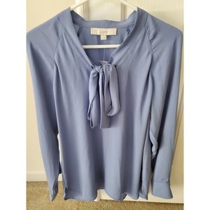 NWT LOFT Tie-Neck Blouse